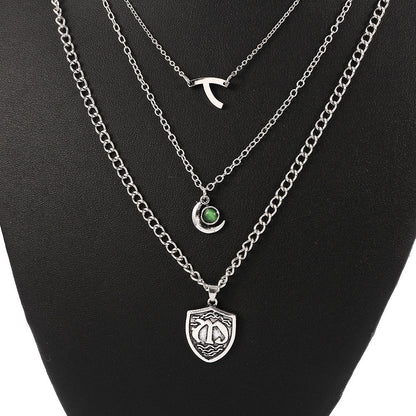 Multilayer Seven Deadly Sins Pendant Necklace
