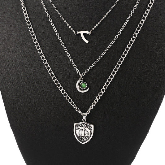 Multilayer Seven Deadly Sins Pendant Necklace