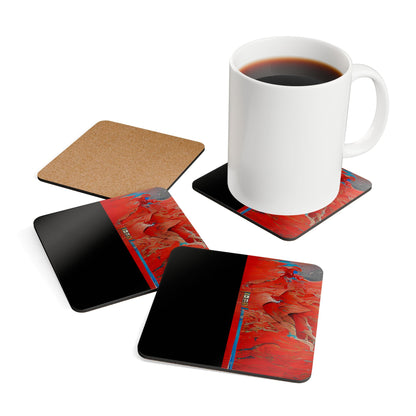 Half Black Half Hónghǎi - Coaster Set