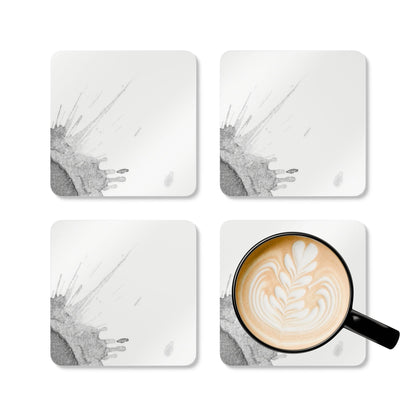 Watercolour Grey Splash - Coaster Set