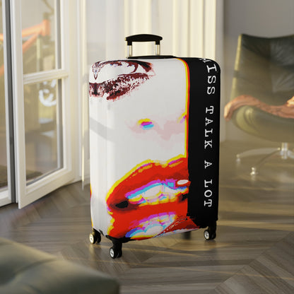 Miss Talk A Lot – Protective Suitcase Cover