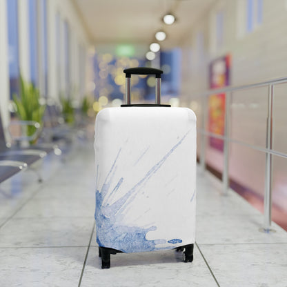 Watercolour Blue Splash – Protective Suitcase Cover