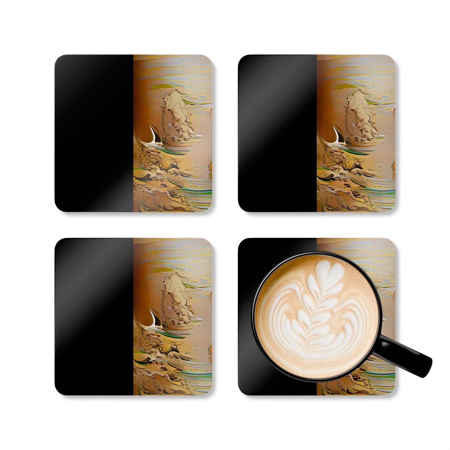 Half Black Half Gāolàng - Coaster Set