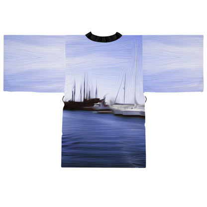 The Sleeping Yachts (at Afternoon) - Womens Kimono Robe