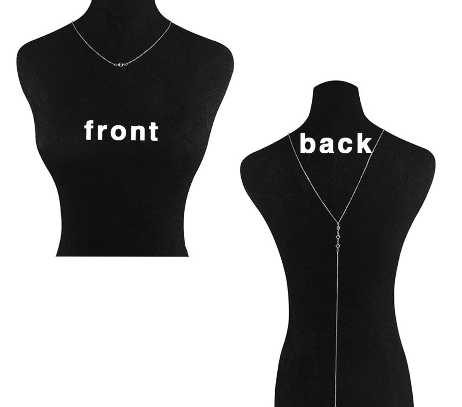 Crystal Pendant Body Necklace