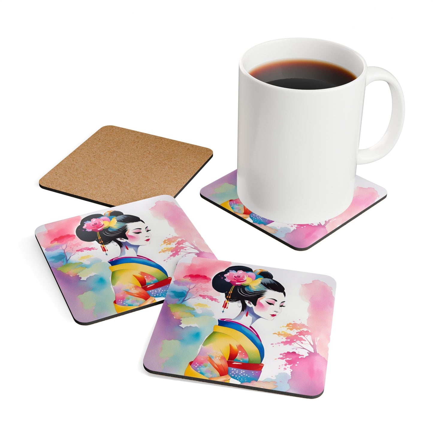 Geisha Girl - Coaster Set - iSAW Company