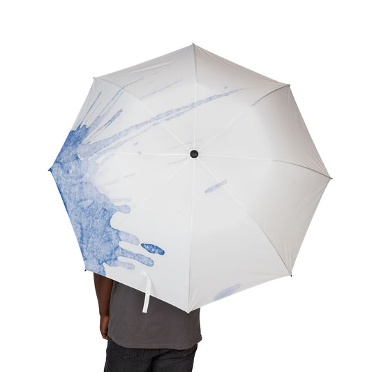 Watercolour Blue Splash - Windproof Umbrella