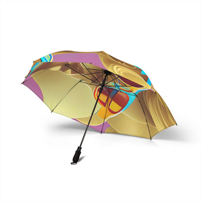 Retro Cool Pink - Windproof Umbrella