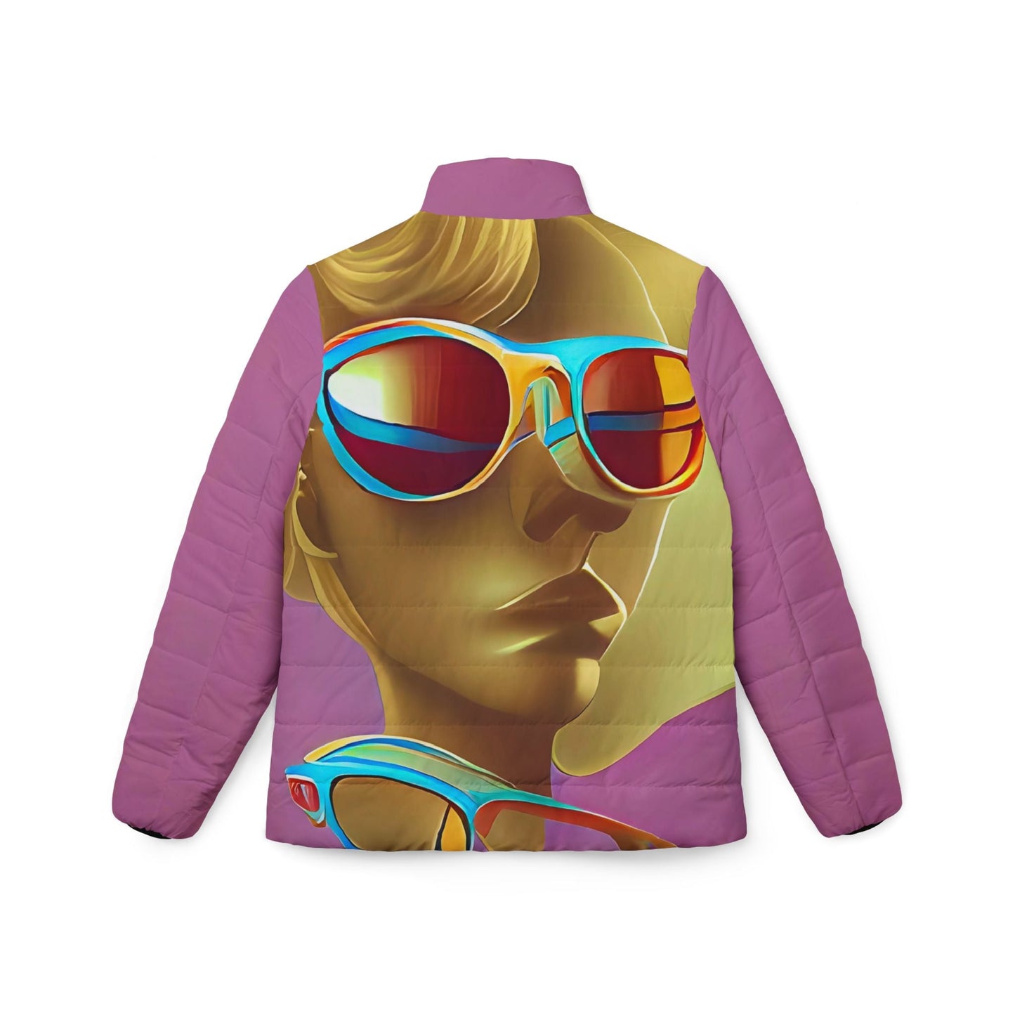 Retro Cool Pink - Womens Puffer Jacket