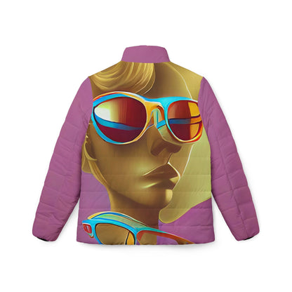 Retro Cool Pink - Womens Puffer Jacket