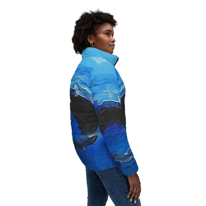A Drop In The Ocean - Womens Puffer Jacket