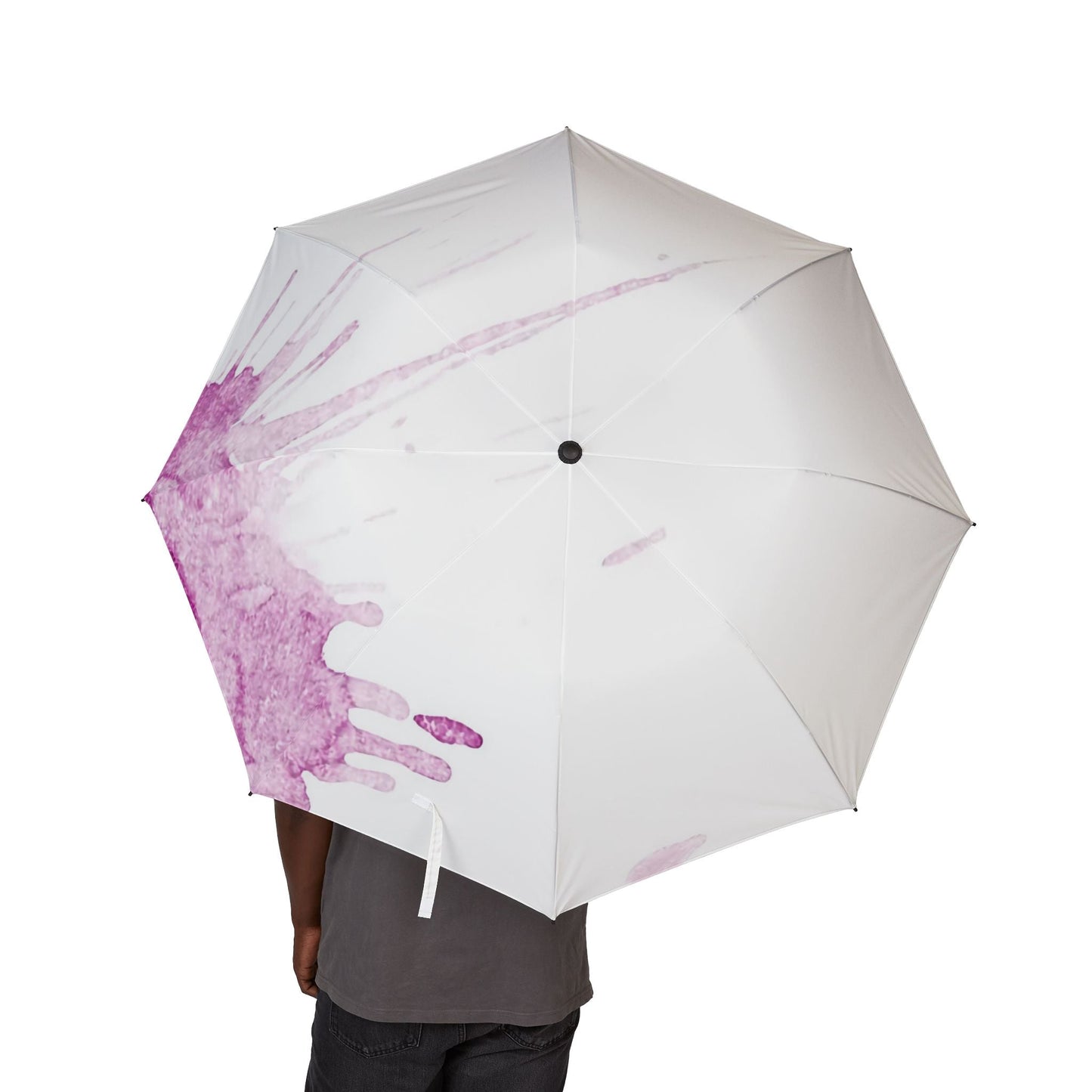Watercolour Pink Splash - Windproof Umbrella