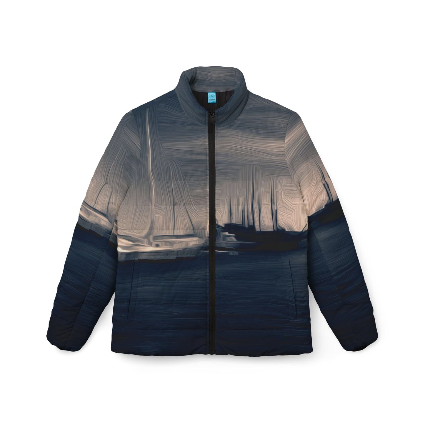 The Sleeping Yachts (at Sunrise) - Womens Puffer Jacket