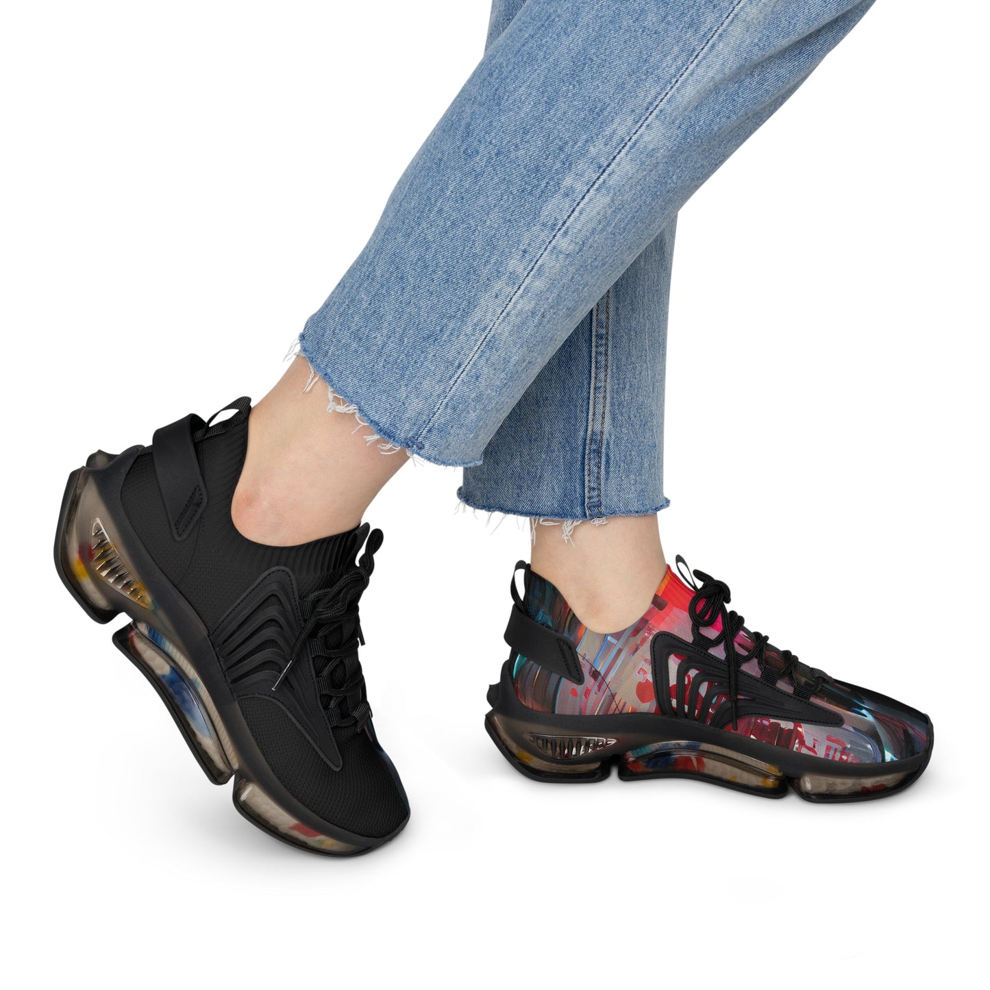 Half Black Half Báijiǔ - Womens Street Sneakers
