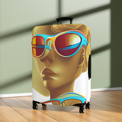 Retro Cool White – Protective Suitcase Cover