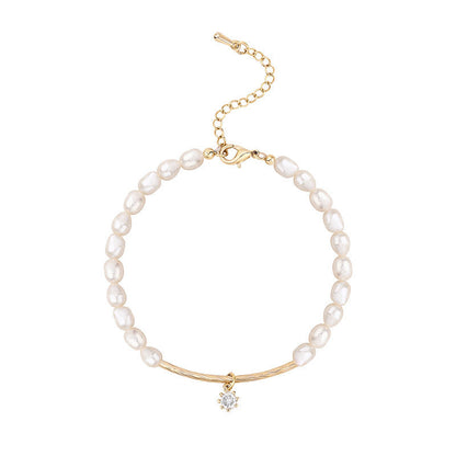 Minimalist Natural Pearl Bracelet
