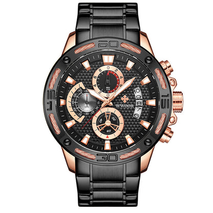 Luxury Gold Stainless Steel Quartz Watch
