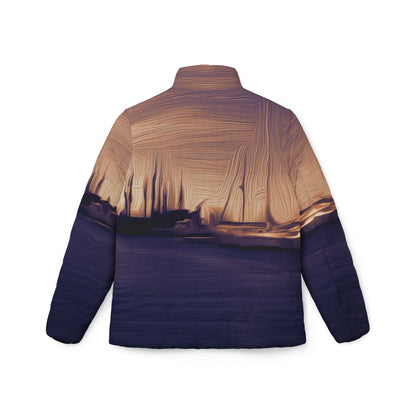 The Sleeping Yachts (at Sunset) - Womens Puffer Jacket