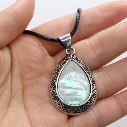 Natural Semi-Precious Stone Pendant Necklace