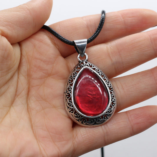 Natural Semi-Precious Stone Pendant Necklace