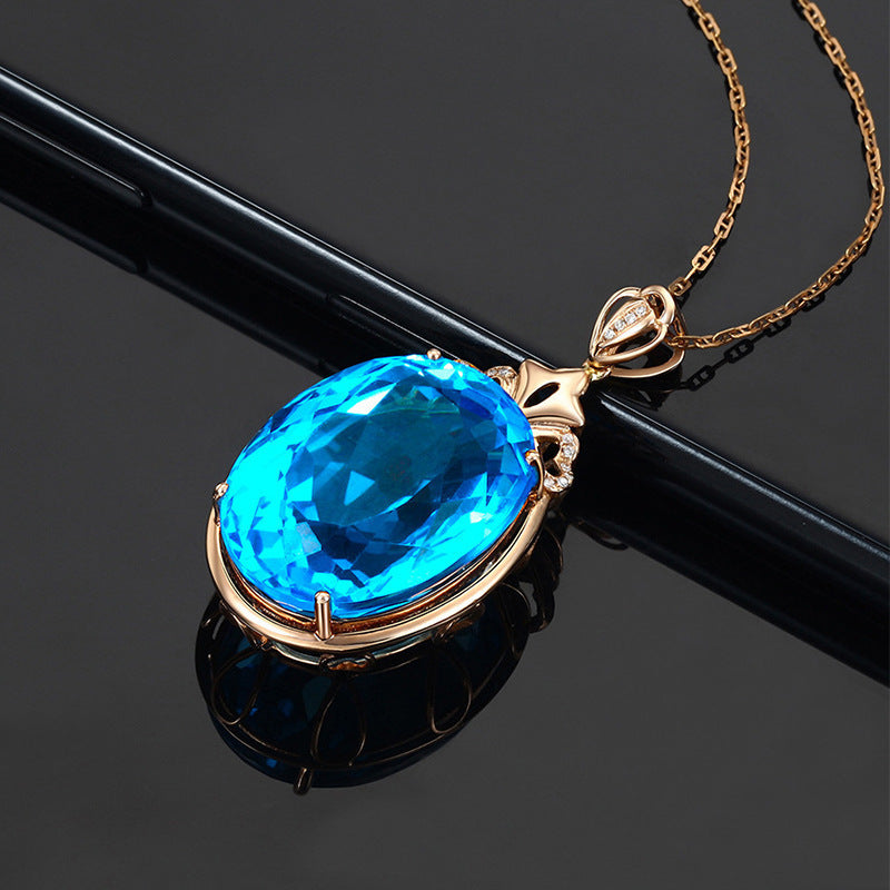 Sapphire Water Drop Necklace