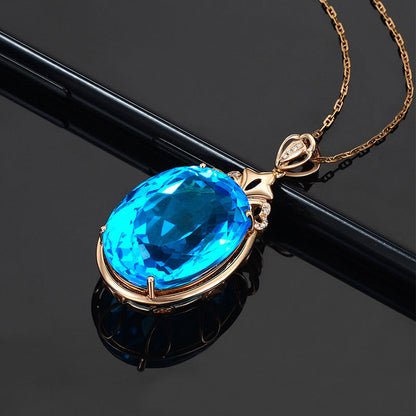 Sapphire Water Drop Necklace