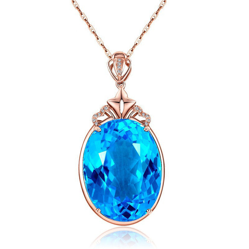 Sapphire Water Drop Necklace