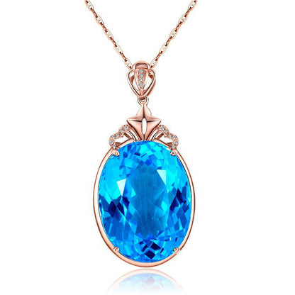 Sapphire Water Drop Necklace