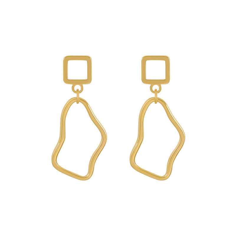 Retro Twisted Streamline Earrings