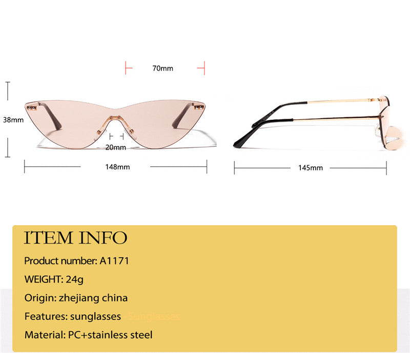 Vintage Metal Frame Sunglasses