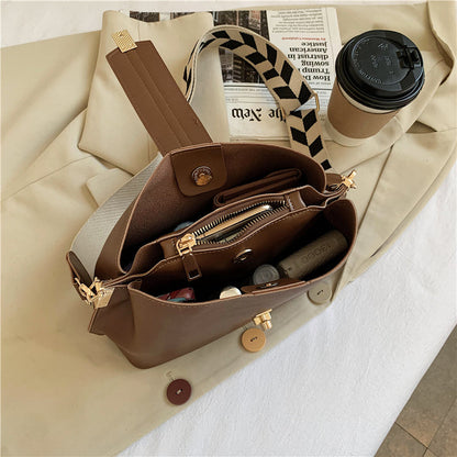 Shoulder Strap Bucket Bag