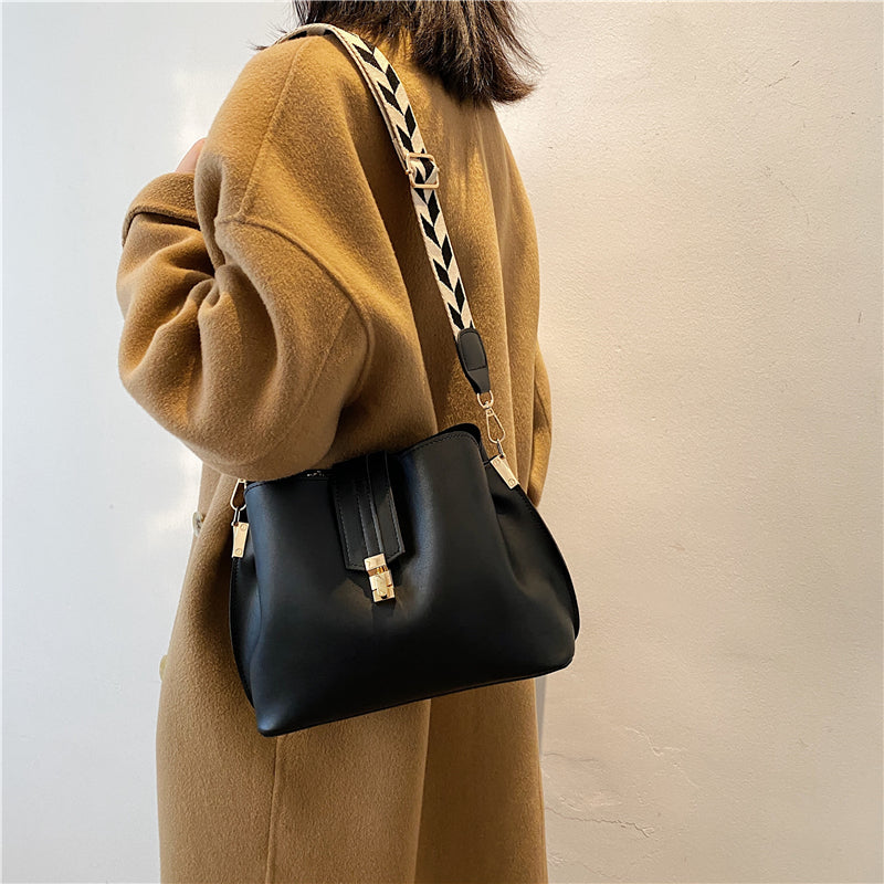 Shoulder Strap Bucket Bag