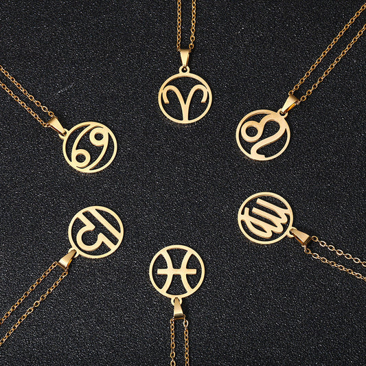 12 Horoscope Pendant Necklaces