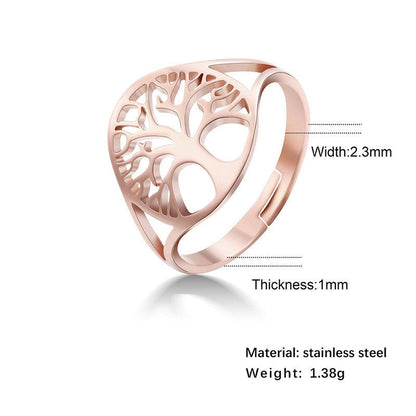 Tree of Life Adjustable Ring