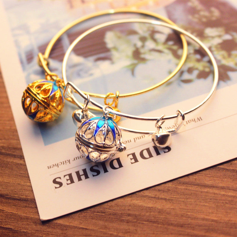 Bronze Cloisonné Fragrance Perfume Bell Bracelet