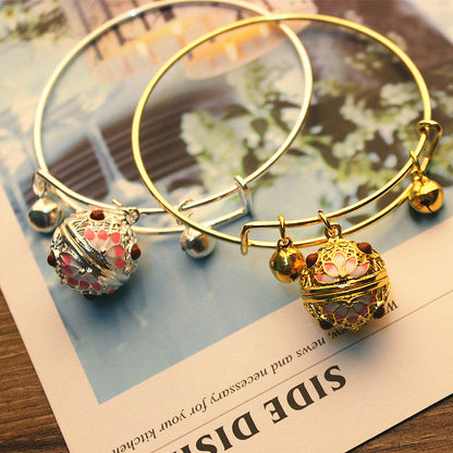 Bronze Cloisonné Fragrance Perfume Bell Bracelet