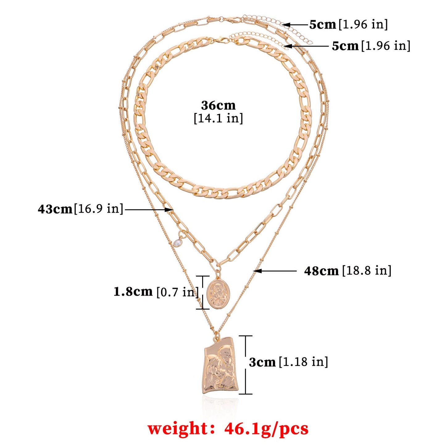 Multi-Layered Pearl Necklace