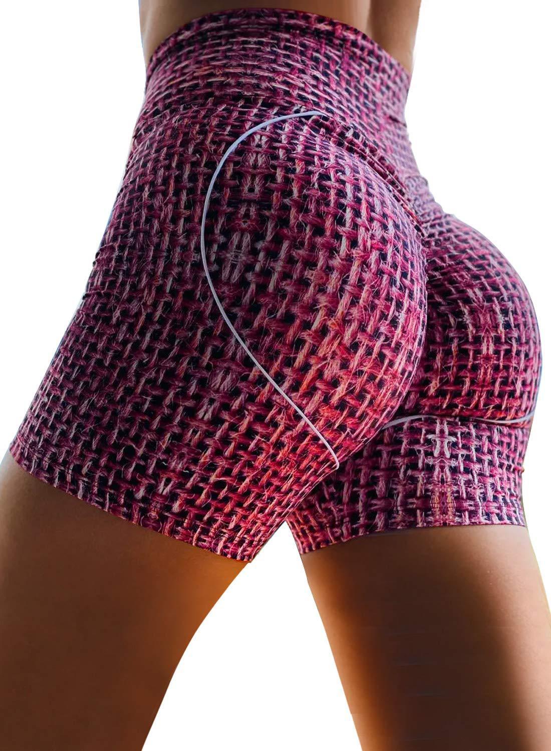 Classic Stretch Slim Yoga High Waist Hip Tight Three Point Shorts