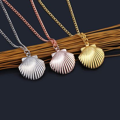 Mermaid Shell Locket Necklace