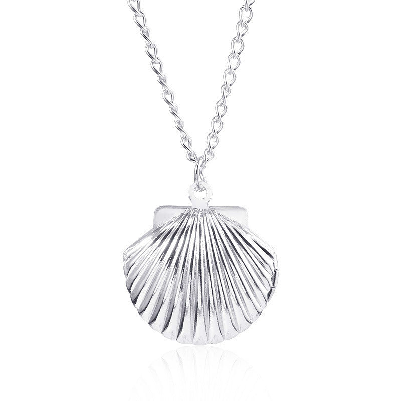 Mermaid Shell Locket Necklace