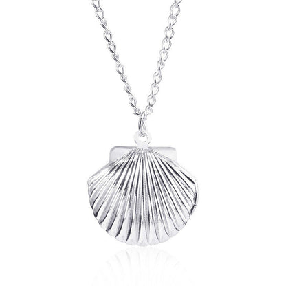 Mermaid Shell Locket Necklace