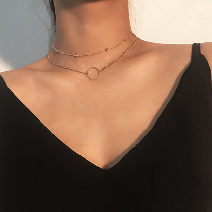 Two Layer Choker Necklace