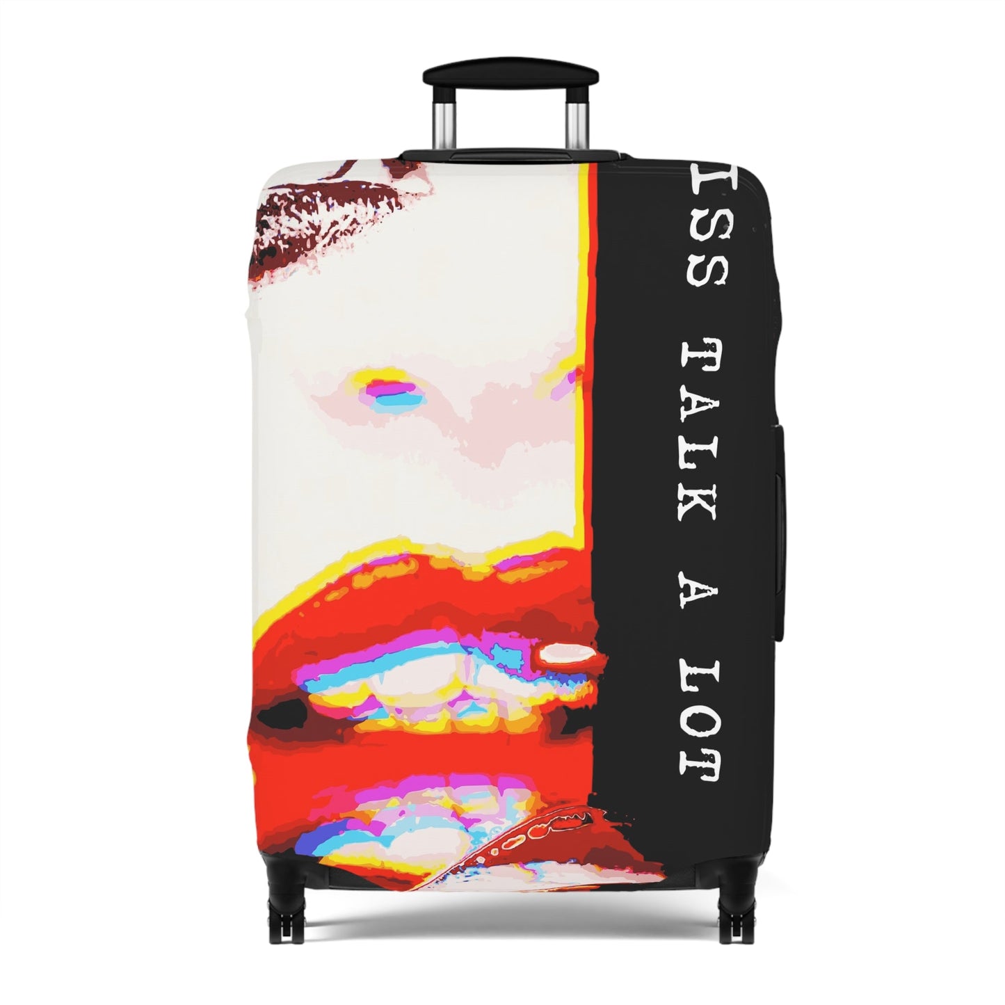 Miss Talk A Lot – Protective Suitcase Cover