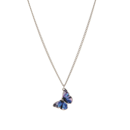 Blue Butterfly Necklace