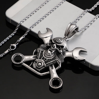 Titanium Steel Pirate Skull Pendant