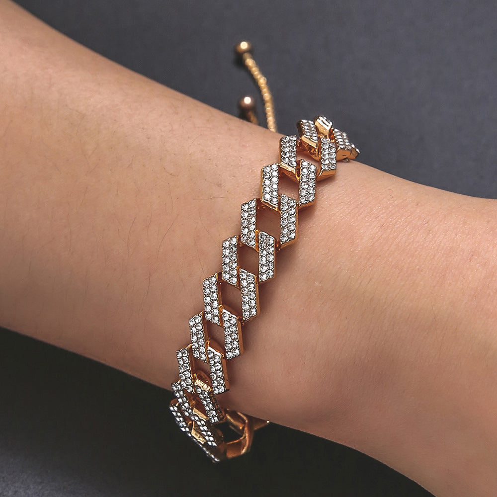 Unisex Thick Iced Bracelet