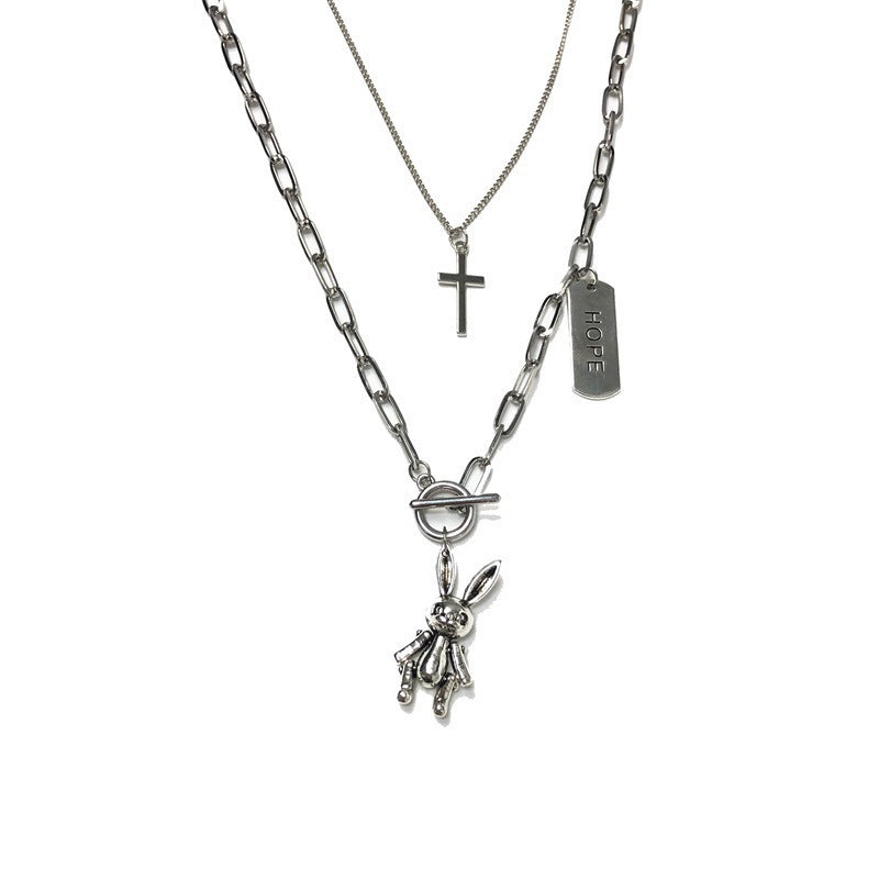 Multi-Layer Hip-Hop Cross Necklace
