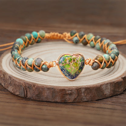 Love Stone Winding Bracelet