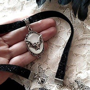 Gothic Bat Choker Necklace