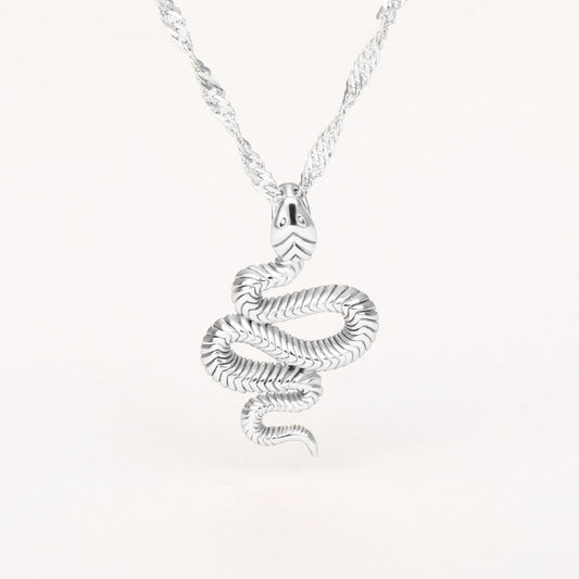 Snake Necklace, Gold, Silver, and Rose Gold